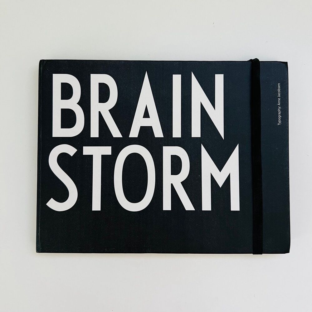 DESIGN LETTERS Brainstorm Typography Hardback Notebook - Picture 1 of 8
